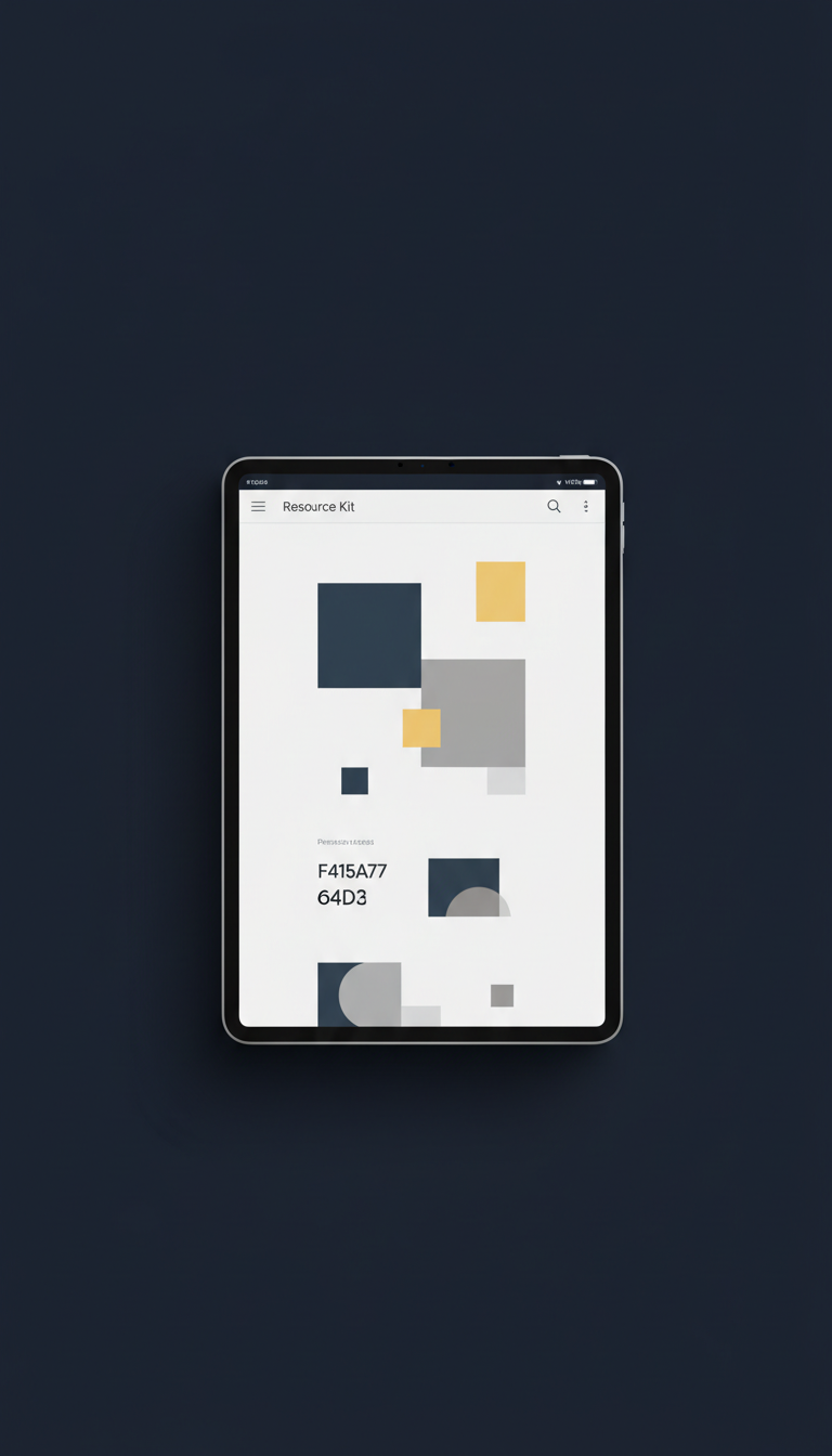 Digital Resource Kit on Tablet